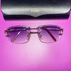 Cartier Purple Sunglasses
